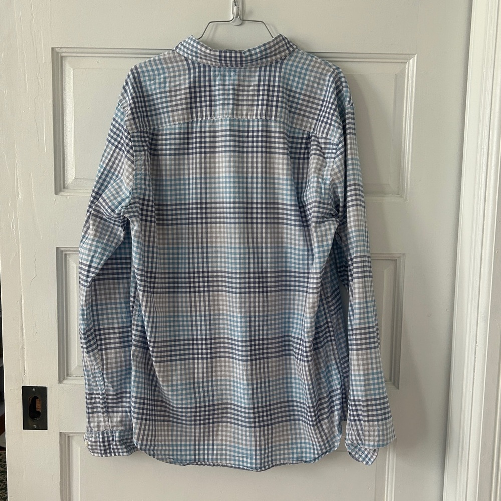 Blue and White Checkered Shirt - Picture 3 of 4